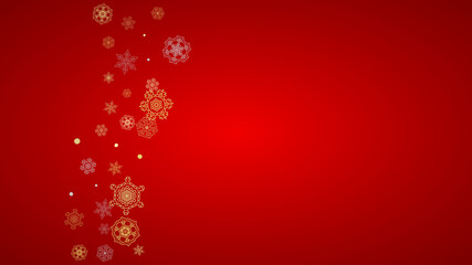 Fototapeta na wymiar Christmas and New Year snowflakes