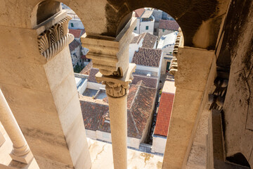Photograph of the interior of the tower of Saint Domnius in Split Croatia