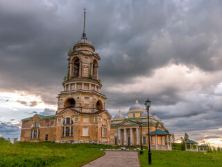 Holy Assumption Orthodox male monastery in the Staritsa city on the Volga River
