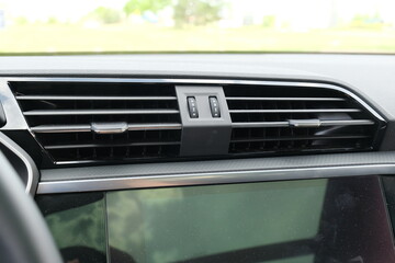 Car air vent for air conditioning and heater. Car ventilation system