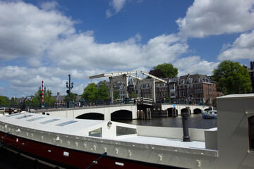 Skinny bridge (magere brug) in the city of Amsterdam