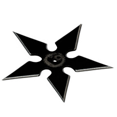 Obraz premium 3D-Illustration of an Isolated shuriken weapon