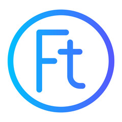 Obraz premium Flat Gradien gradient icon