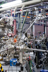 Stations and modules in modern scientific experimental laboratory..