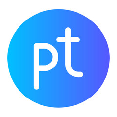 Obraz premium Flat Gradien gradient icon