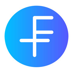 Obraz premium Flat Gradien gradient icon