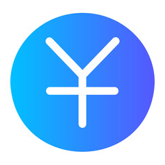 Obraz premium Flat Gradien gradient icon