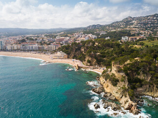 Fototapeta na wymiar Image of picturesque seascape of Costa Brava in the Spain.