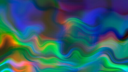 Abstract multicolored glowing liquid background.