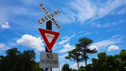 limit sign on blue background