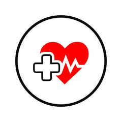 Heart with plus line icon. linear style sign for mobile concept and web design. Add life heart outline vector icon. Symbol, logo illustration. Vector graphics