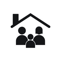 Happy family icon design isolated on white background