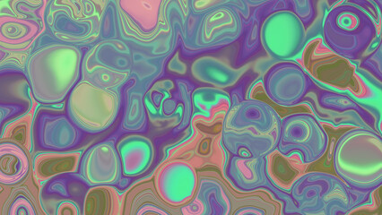 Abstract multicolored glowing liquid background.