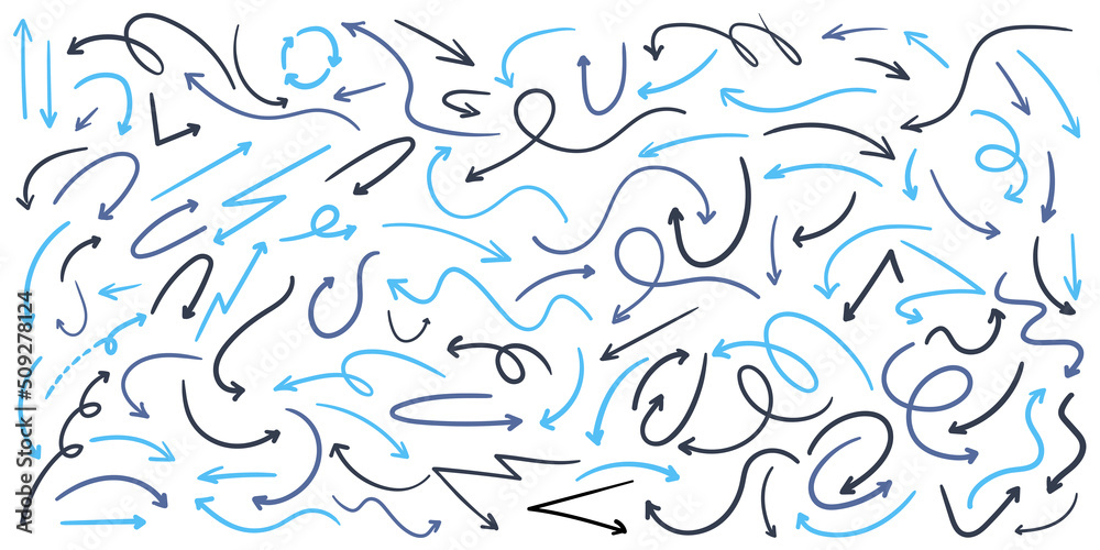 Wall mural arrows set icons. arrow vector collection. arrow. cursor. modern simple arrows.