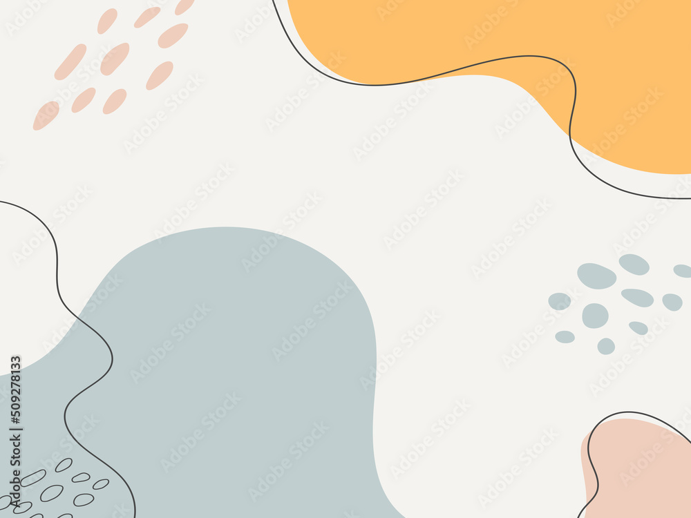 Wall mural abstract creative backgrounds in minimal trendy style with copy space for text.