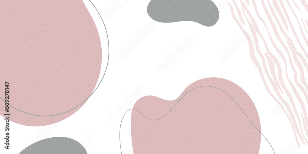 Sticker abstract creative backgrounds in minimal trendy style with copy space for text.