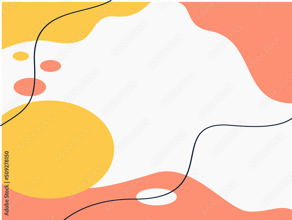 Wall mural abstract creative backgrounds in minimal trendy style with copy space for text.