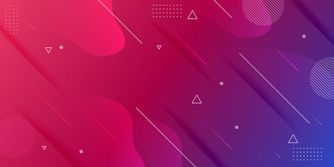 Abstract background with dynamic effect. Motion vector Illustration. Trendy gradients and geometric styles.