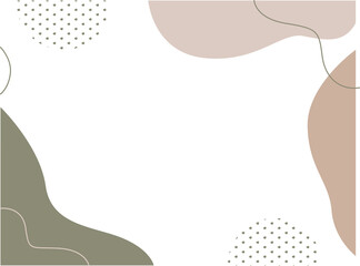 Abstract creative backgrounds in minimal trendy style with copy space for text.