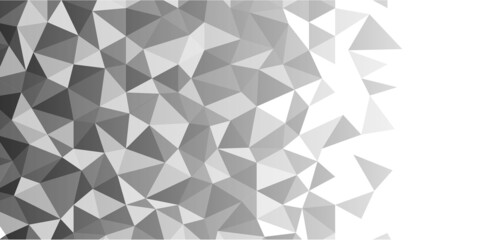 Abstract white geometric triangle background. Vector Illustration.
