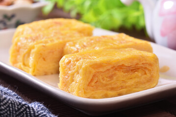 Tamagoyaki, japanese traditional egg roll