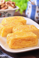Tamagoyaki, japanese traditional egg roll