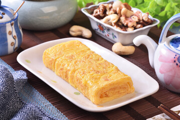 Tamagoyaki, japanese traditional egg roll