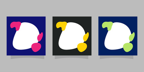 Trend banner templates. Blank layout banner design