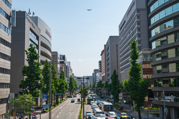 福岡市博多駅周辺の都市景観