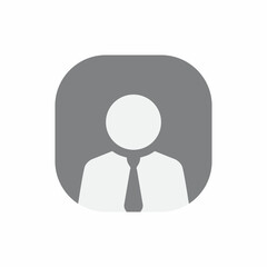 Worker Avatar, Office Employee Icon Vector. Social media profile sign symbol