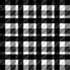 Abstract black white gray plaid textured background