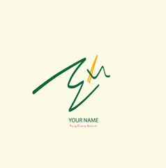 Logo vector of EX initial handwriting