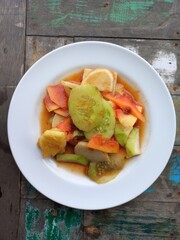 fruit salad in Indonesian style