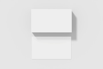 Realistic blank business card illustration for mockup. 3D Render.