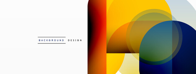 Round triangle shapes lines and circles. Geometric vector illustration for wallpaper banner background or landing page