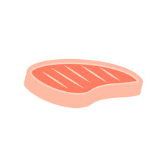steak logo icon design vector
