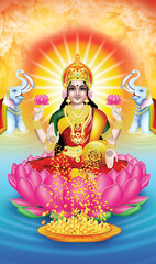 God of the wealth Lakshmi