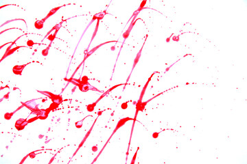 Obraz na płótnie Canvas details of red ink on paper