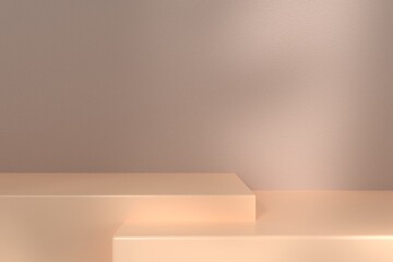 Minimalist Empty space for Product Showcase 3d rendering 