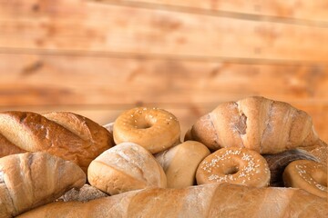 Bolillos. Traditional bakery. White bread commonly used to accompany food and to prepare sandwiches