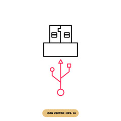 usb icons  symbol vector elements for infographic web