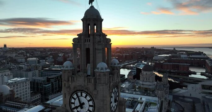 Liverpool City Centre Drone Footage