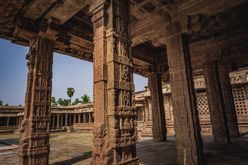 Fototapeta premium Shri Airavatesvara Temple is a Hindu temple located in Dharasuram, Kumbakonam, Tamil Nadu. It was built by Chola emperor Rajaraja-2. The temple dedicated to Shiva. It is a UNESCO World Heritage Site. 