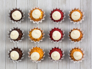Mini Bundt Cakes with Cream Cheese Icing