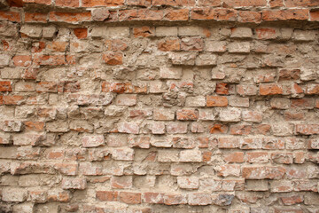 Brick wall.