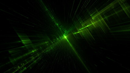 Big data transmission cloud computing, digital information database. High-speed mathematical calculations. Future technology, cyber security concept background. 3d render