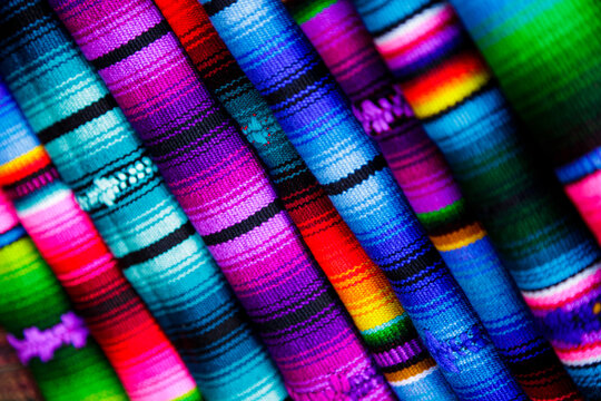 mayan textiles made by wool from guatemala