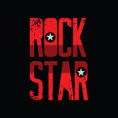 Rockstar vector illustration typography, perfect for t-shirts, hoodies, prints etc.