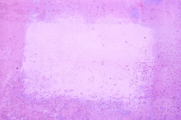 Painted bright magenta frame concrete wallspace