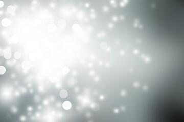 white and gray blur abstract background. bokeh christmas blurred beautiful shiny Christmas lights